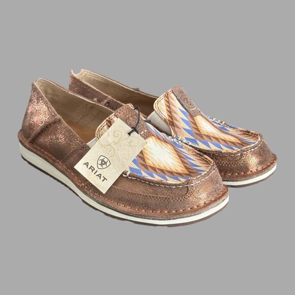 Ariat Metallic Aztec Blanket Cruiser Slip On Shoe Womens Size 8.5 NWOB - Picture 1 of 9